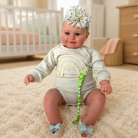 Boneka Bayi Reborn 20 Inch, Mirip Bayi Asli, Bahan Vinyl Lembut, Mainan Bayi Baru Lahir Realistis untuk Hadiah Anak, Grosir, Custom
