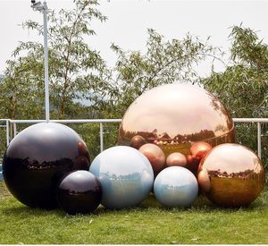 PVC Gold Glitter Metal Balloons Outdoor Shiny Balls Inflatable Giant Inflatable Mirror Balloon Smooth <strong>Decorative</strong> Shiny Balls - Product Image 4