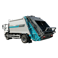 Camion de compression des déchets de 8 m³ produit en usine, châssis léger DFAC pour les travaux d'assainissement urbain