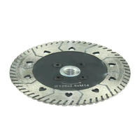 Lame de scie diamantée industrielle JDK OEM Turbo 4,5-9 pouces pour granit, marbre, pierre d'ingénierie, coupe humide/sèche