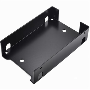 Boîtier électronique en tôle métallique noire avec revêtement en poudre de précision personnalisé, cadre de montage pour alimentation électrique, fabrication OEM, vente en gros - Product Image 4