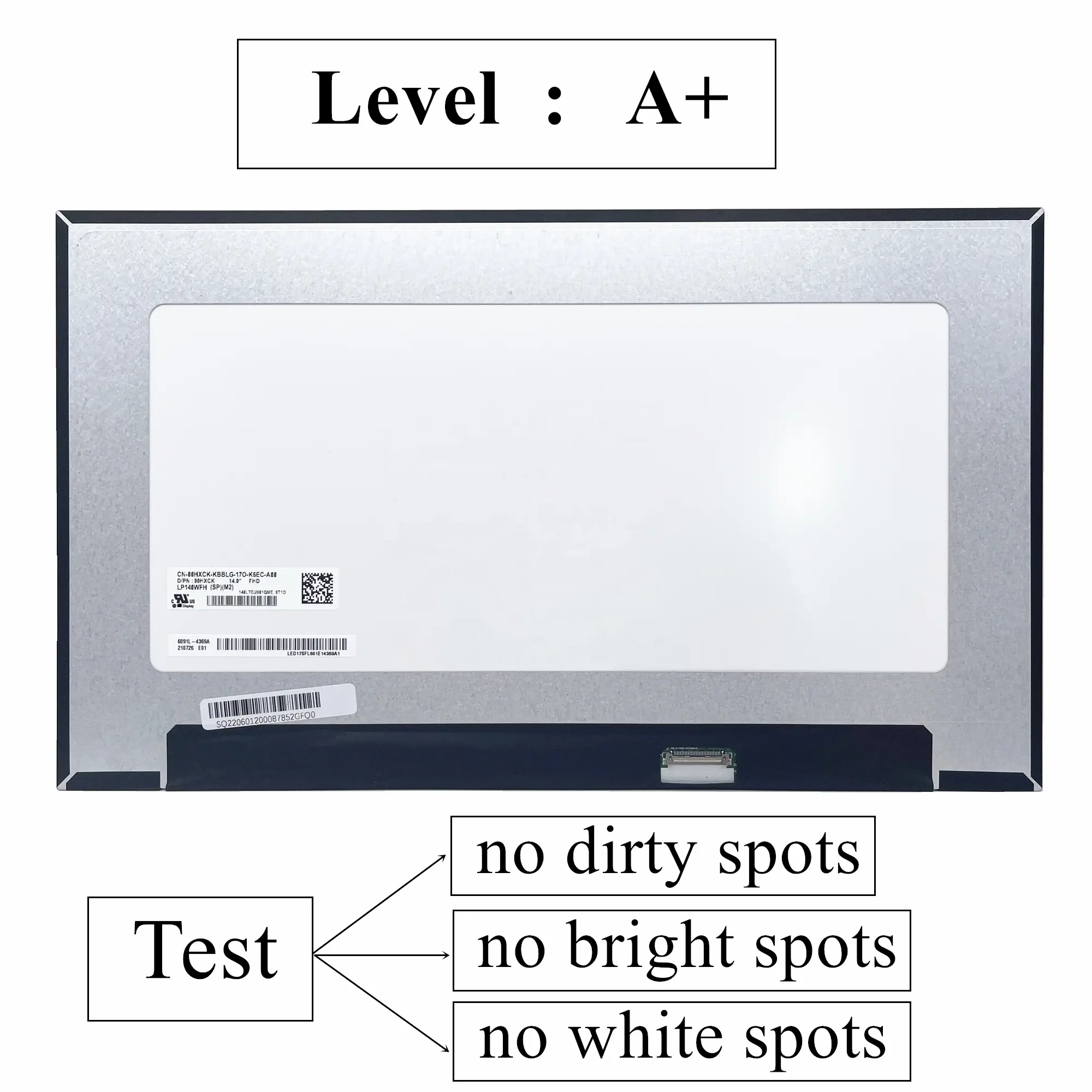 High Quality New A+ Level Display Panel 14.0 Inch 30 Pin Laptop Screen LCD Wholesale LP140WFA NV140FHM For Lenovo Dell Hp