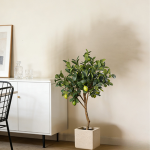 Árbol de Limón Artificial de Alta Simulación, Planta Artificial <span class=keywords><strong>en</strong></span> Maceta con Limones Verdes, Decoración Comercial para el Hogar y la Oficina - Product Image 5