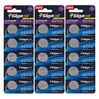 Pile bouton au lithium CR2016 3 volts, anti-fuite et longue durée de vie, pour clés de voiture, porte-clés, LED et balances de cuisine (lot de 5 pièces)