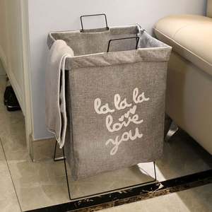 <b>Laundry</b> <b>Baskets</b> Stainless Steel Modern <b>Laundry</b> Hamper <b>Grey</b> Wrought Iron Nordic Collaspable <b>Laundry</b> <b>Basket</b> <b>with</b> <b>Lid</b> - Product Image 4