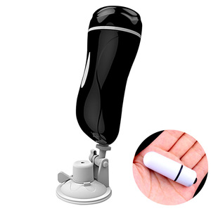Uomini masturbazione giocattoli Vagina tazza giocattolo del sesso per vivavoce a doppia testa elettrica masturbatore di addestramento aereo con ventosa che vibra Ma - Product Image 5