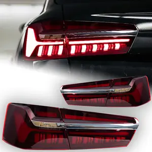 Автомобильные фары для Audi A6 C7, светодиодная задняя фара 2012-2015 C8, дизайн, динамический сигнал, задний стоп-сигнал, задний стоп-сигнал, аксессуары для заднего хода