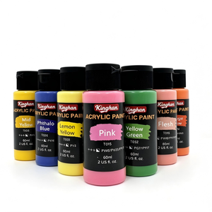 Juego de 36 Colores de <span class=keywords><strong>Pintura</strong></span> Acrílica de 60 ml en Botellas para Proyectos de Arte en Estudio y Escuela <span class=keywords><strong>con</strong></span> Calidad Duradera y Resistente al Desgaste - Product Image 3