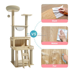 กรอบไม้สำหรับแมวและต้นไม้บ้านสัตว์เลี้ยงสำหรับแมวที่ข่วนต้นไม้ต้นไม้ต้นไม้พูดคุยพูดคุยได้อย่างหรูหราพร้อมกล่อง<span class=keywords><strong>ท</strong></span>รายสำหรับแมวต้นไม้ - Product Image 3