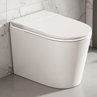 Toilettes intelligentes de luxe pour salle de bain, avec siège chauffant, sanitaires automatiques, monobloc, à poser au sol, pour appartement