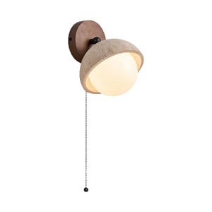 Huangdong Stone <b>Wall</b> Lamp E26 Led Energy Saving Bulb <b>Switch</b> Control Bedroom Living Room <b>Lighting</b> Fixture - Product Image 5