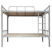 Lit superposé en métal sur mesure, lit double en acier robuste avec échelle, lit superposé pour dortoir, école, auberge, dortoir du personnel