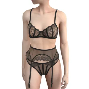 Comfortable Stylish night sexy bra panty set Deals 