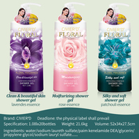 Gel Douche Parfumé Floral 1080ml – Parfum Longue Durée, Hydratant pour le Corps, Soin Quotidien de la Peau