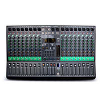 OEM G160 Mixeur audio professionnel à 16 canaux avec 16 types d'effets numériques DSP pour les performances sur scène de grande envergure