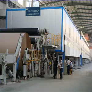 Machine de fabrication de papier Kraft Dingchen 1092mm 5-7tons pour boîte de papier ondulé à bas prix