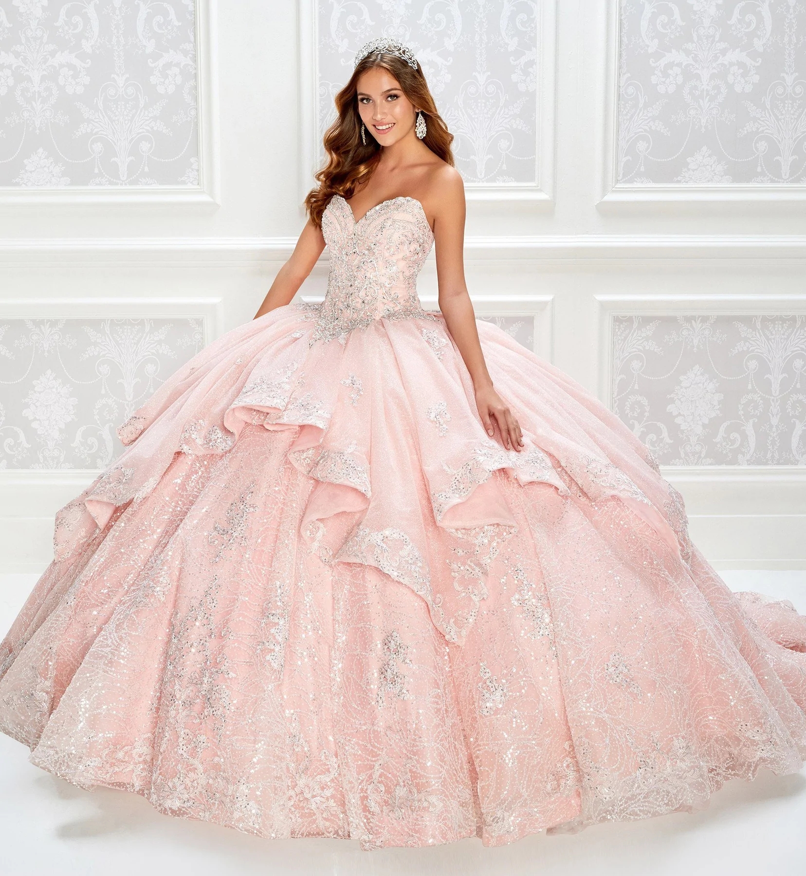 Sweetheart Neckline Glitter Tulle Embroidered Prom Dress Sweetheart Neckline Glitter Tulle Embroidered Prom Dress
