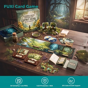 FUXI Educational Handmade Paperboard Card Game Glimmer Creek Apothecary Spirit Herb Valley Warden Cooperative Board Game for - Product Image 1