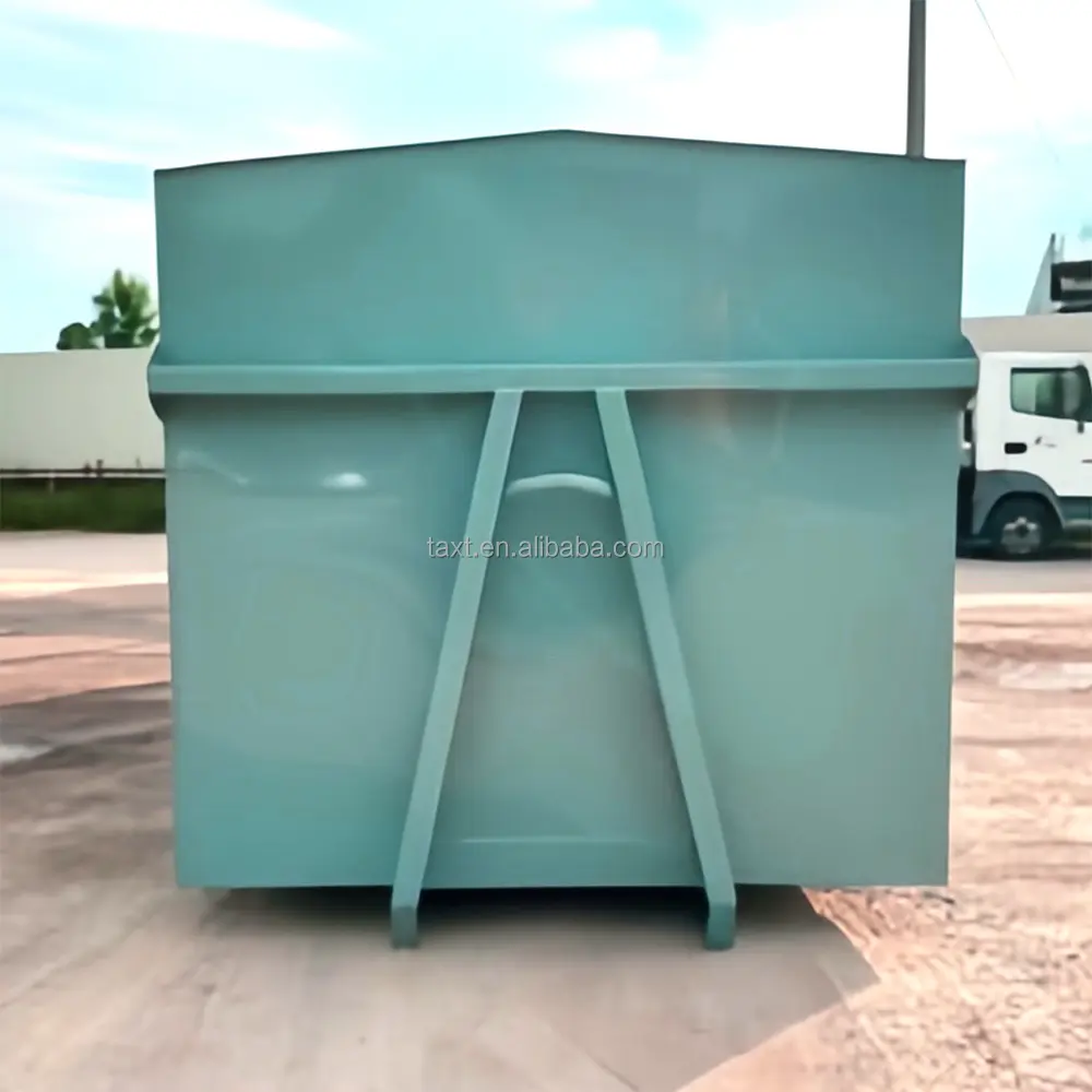 Außenbereich Abfallrecycling Schrott Metall Rollen auf ab Müllcontainer Schrottbehälter mit Piket Recycling-Mülleimer