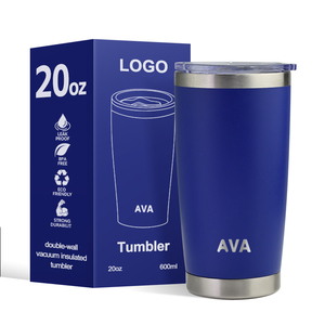 Gobelet isotherme réutilisable en acier inoxydable à double paroi avec logo personnalisé, 20 oz et 30 oz, pour café et <span class=keywords><strong>voyage</strong></span> - Product Image 1
