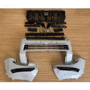 YBJ voiture accessoires Kit carrosserie calandre de pare-chocs avant Version <span class=keywords><strong>VX</strong></span> noir pour <span class=keywords><strong>Prado</strong></span> FJ250 2024-2027 modifié LC250 Kit carrosserie - Product Image 4