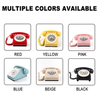 Téléphone vintage populaire européen Téléphone filaire rétro coloré antique pour fête de mariage