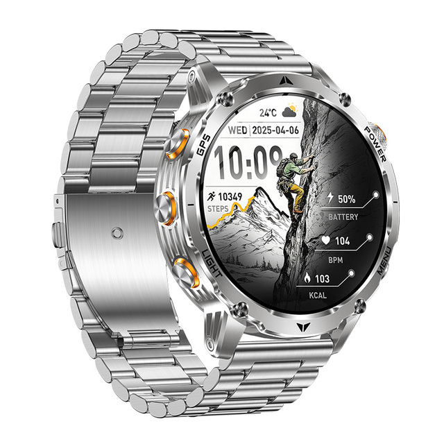 Direct Factory 2026 Newest Rugged Smart Watch 1.7" Large HD 1100mAh BT Call GPS Calendar Email IP68 Waterproof Outdoor