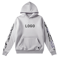 Sweat à capuche surdimensionné pour homme avec logo personnalisé, 100% coton, imprimé, design streetwear, vêtements à marque privée
