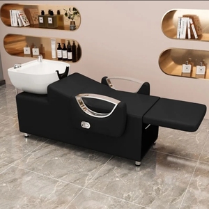 Factory Direct High-Grade Semi-Lying Punch <b>Bed</b> Light Luxury Shampoo Flushing <b>Bed</b> Barbershop Salon Special <b>Folding</b> Shampoo <b>Bed</b> - Product Image 3