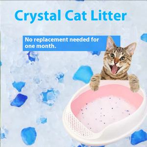 Sangat menyerap alami segar kristal Kitty kotoran kucing pasir silika tidak menggumpal Gel silika kotoran kucing kristal sampah kucing - Product Image 4