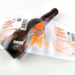 Wholesale Factory Customized Transparent Waterproof Label Wine Water Bottle Self-Adhesive Sticker <b>Red</b> Wine Bottle Label - Product Image 2