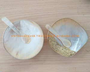 MORDEN การออกแบบสีเหลืองริมฝีปากแม่ของแผ่นมุกคาเวียร์เปลือกจานจานอาหารค่ำ - Product Image 2