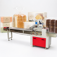 Günstige Automatische Servomotor-Seifen-Brot-Burger-Schokoladen-Keks-Beutel Horizontale Verpackungsmaschine für Kissenverpackungen