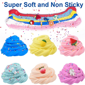 Kit de slime parfumé certifié ASTM F963, jouet anti-stress, kit de slime au beurre pour enfants, cadeau éducatif et d'anniversaire - Product Image 5
