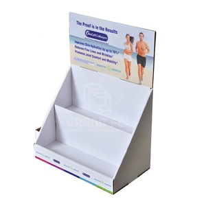 Soporte de exhibición de cartón para mostrador, expositor personalizado de <span class=keywords><strong>2</strong></span> niveles - Product Image 2