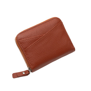 Lớp chính hãng da bò đa chức năng RFID Chống Trộm đồng xu Ví thẻ tín dụng chủ tài liệu trường hợp thẻ clipaccordion phong cách - Product Image 6