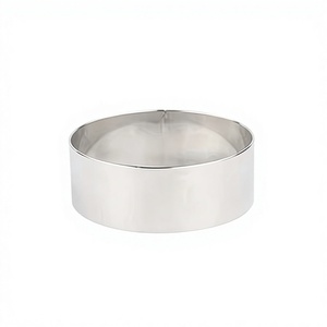 قوالب كيك الموس والخبز والتوست من الفولاذ المقاوم للصدأ قابلة للتخصيص من المصنع، بيضاء، 8*2 سم، مقاومة للحرارة، غير سامة، قابلة لإعادة الاستخدام - Product Image 1