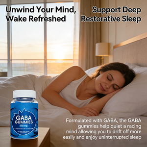 סוכריות גומי מולטי-ויטמין GABA בהתאמה אישית למבוגרים, L-תנין, 5-HTP, אשוגנדה, ויטמינים B6/B12/D3, תמיכה בשינה ובזיכרון, לילודים - Product Image 4