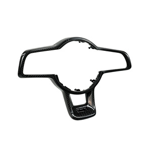 Cubierta Decorativa para Volante Deportivo de Fibra de Carbono Negra, Pieza de Mejora Elegante para el <span class=keywords><strong>Interior</strong></span> del Volkswagen <span class=keywords><strong>Golf</strong></span> MK7 GTI GTD <span class=keywords><strong>R</strong></span> Line - Product Image 2