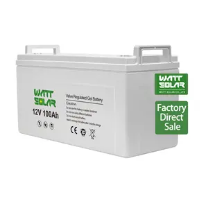 Watt Solar Gel Battery 12v 100ah 150ah 200ah Lead Acid Battery With Long Lifespan