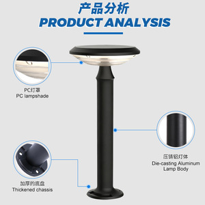 Lámpara Solar para Jardín GT CPD3202 AC LED, Iluminación Exterior para Jardín, Patio y Paisaje, Resistente al Agua, 5 Años de Garantía - Product Image 4