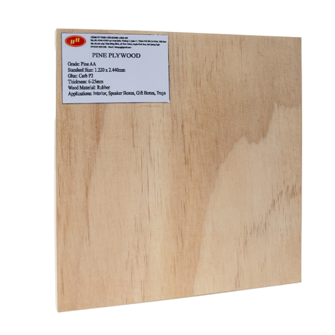 AA Grade Eco-Friendly Pine Plywood 9/12/15/18mm Thickness Hot Selling Reusable 6-8 Times E0 Living Room Vietnam Factory