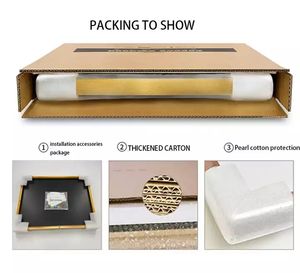 Lumière luxe couleur peinture abstraite cristal porcelaine salon décoration fonction suspendu Art mur - Product Image 6