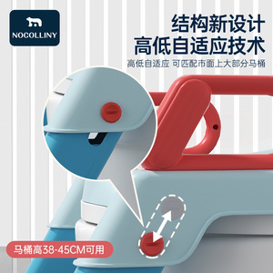 เก้าอี้พับสำหรับเด็ก 3-6 ปี พร้อมที่จับและขั้นบันได วัสดุ PP กันลื่น - Product Image 4