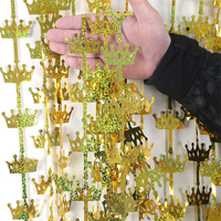 Offres Spéciales arc-en-ciel rideau feuille rideau toile de fond banderoles métallique clinquant frange rideaux Photo stand accessoires