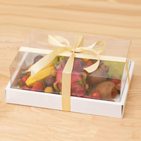 Carpeta de PVC Transparente Rectangular para Exhibición de Postres, Sushi y Pasteles, con Laminado Mate, Materiales Reciclados, Personalizable
