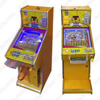 Flipper à cinq billes à pièces pour machine de jeu d'arcade avec jeux multiples, illustrations personnalisables, construction en bois MDF