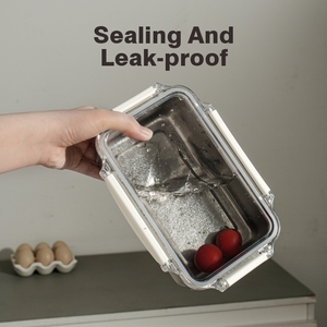 Lekfre <strong>Microwave</strong> <strong>Safe</strong> Titanium Food Storage <strong>Containers</strong> with Lid Reusable Leakproof Kitchen Storage <strong>Container</strong> - Product Image 6