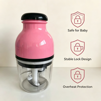 Hachoir Électrique Multifonctionnel pour Aliments Bébé, Mixeur Vapeur, Machine à Purée, Lame en Acier Inoxydable 250W - Grande Vente