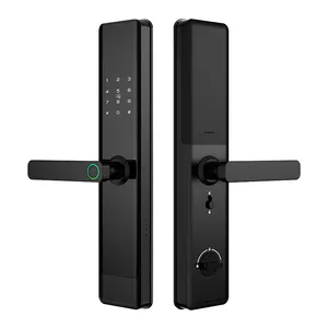 Multi-country voice Language Security Electric Digital Fingerprint Smart Door Lock With Tuya APP Wifi Mobile Lock